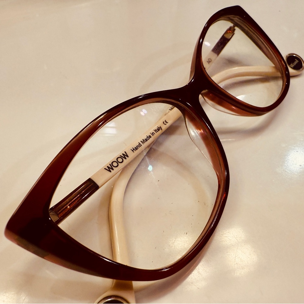 WOOW Bolly Wool Maroon Cat Eye Glasses